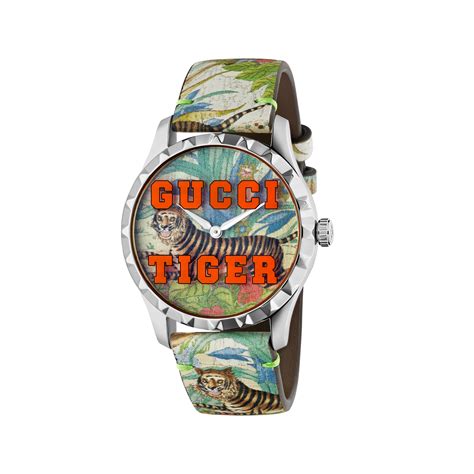 gucci watch with tiger|gucci tiger necklace.